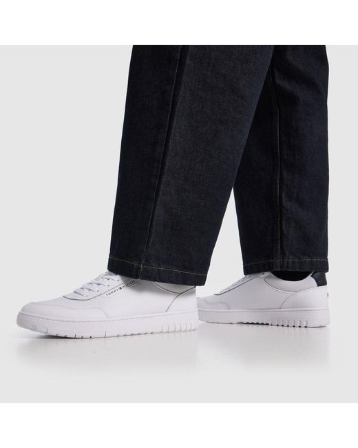Tommy Hilfiger White Basket Core Lite Trainers for men