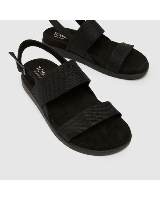 TOMS Black Marin Sandals