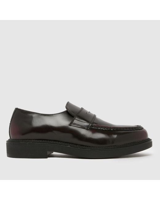Schuh Black Rykard Leather Loafer Shoes for men