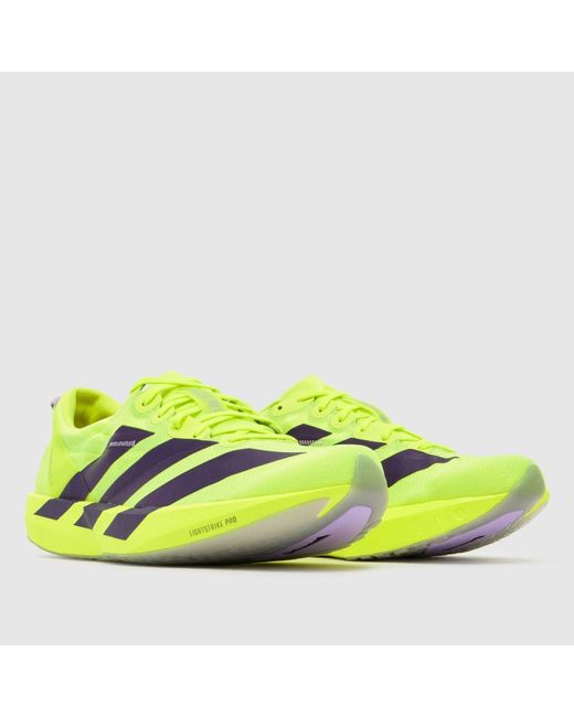 Adidas Yellow Adizero Adios 9 Trainers