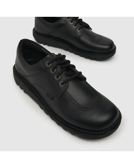 Kickers Black Kick Lo Mono Flat Shoes