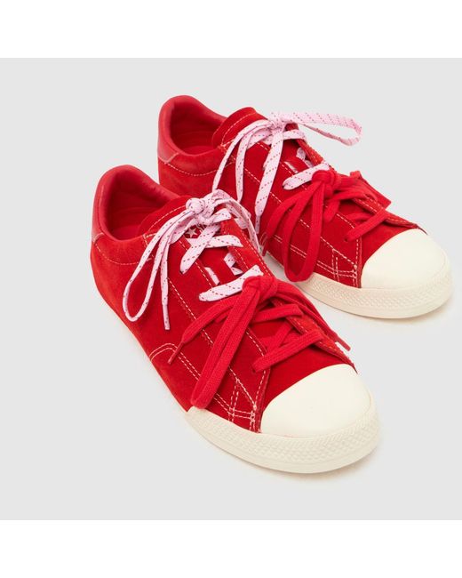 Converse Red Chuck Taylor Lo Trainers