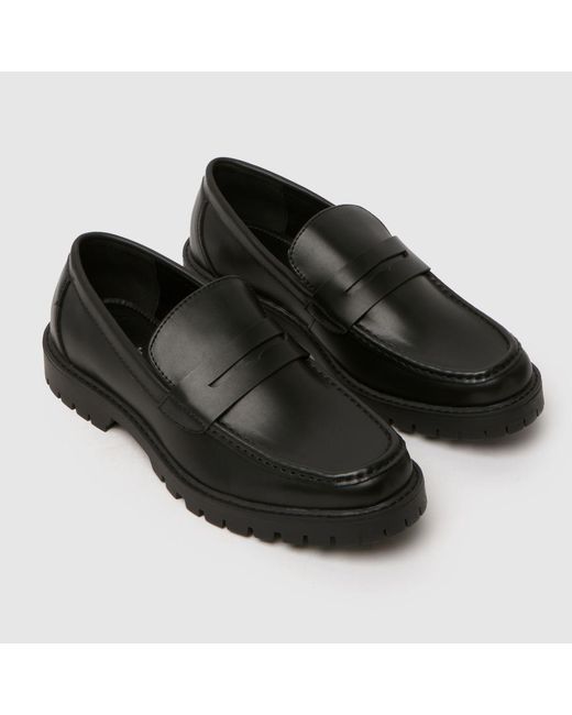Schuh Black Ravi Chunky Loafer Shoes for men