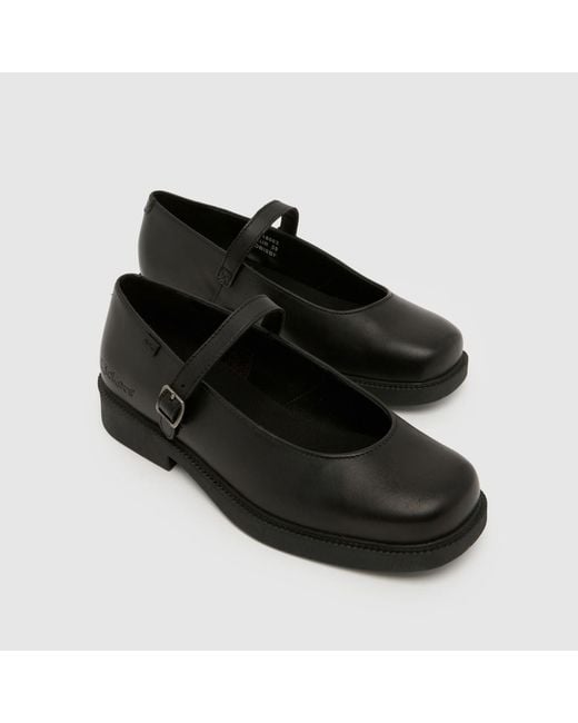 Kickers Black Maisey Mary Jane Flats