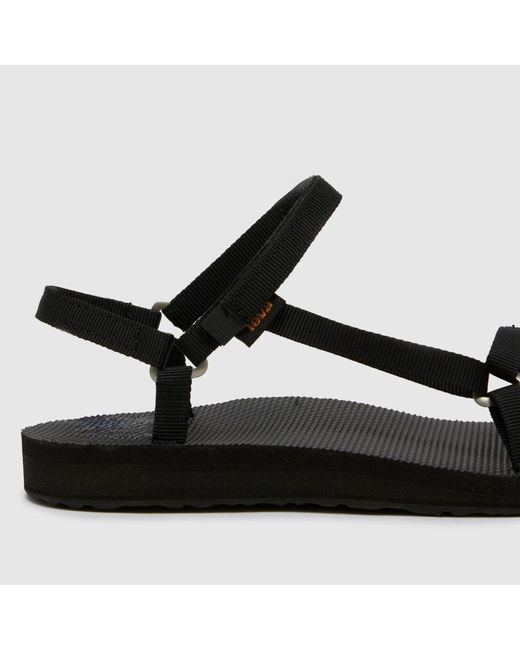 Teva Black Original Universal Slim Sandals