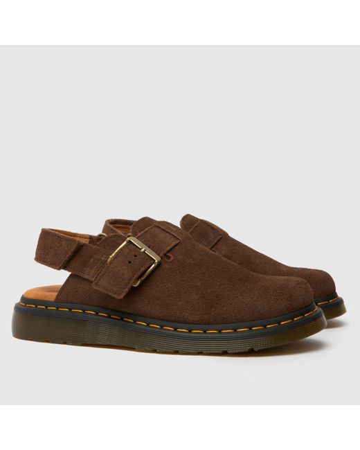 Dr. Martens Brown Jorge Mule Sandals In