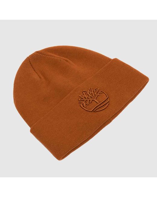 Timberland Brown Tonal 3d Beanie