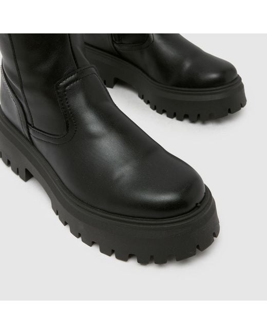 Schuh Black Diana Chunky Knee High Boots