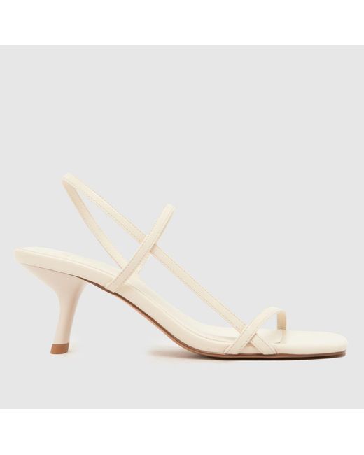 Schuh Natural Sav Strappy Kitten High Heels