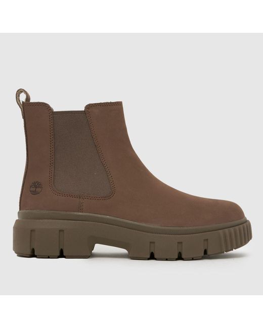 Timberland Brown Greyfield Chelsea Boots