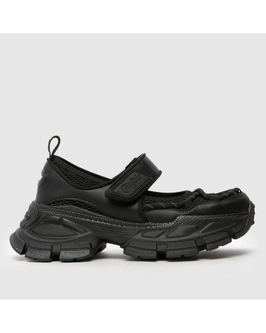 Buffalo Black London Saturn Ballerina Flats