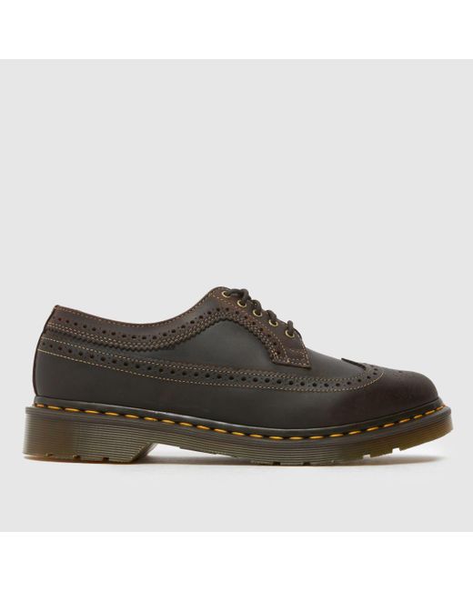 Dr. Martens Brown 3989 Brogue Shoes for men
