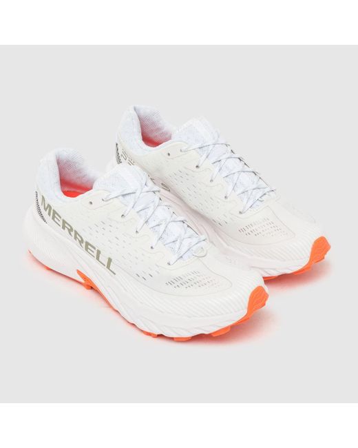 Merrell White Agility Peak 5 Trainers