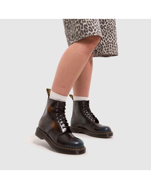Dr. Martens Black 1460 Brush Off Boots