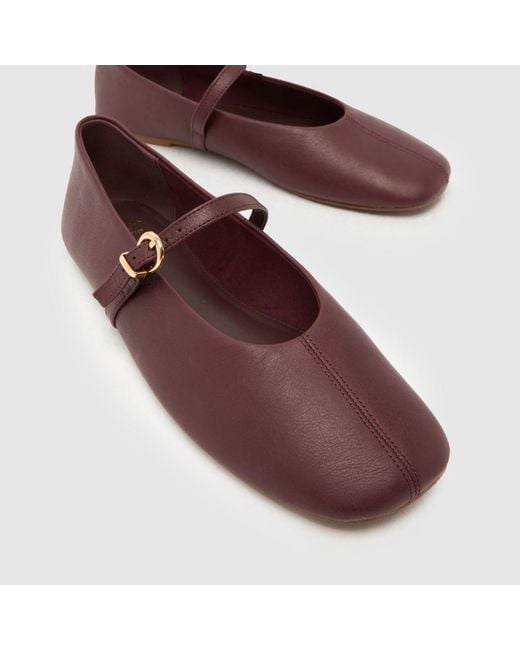 Schuh Brown London Leather Ballet Flats