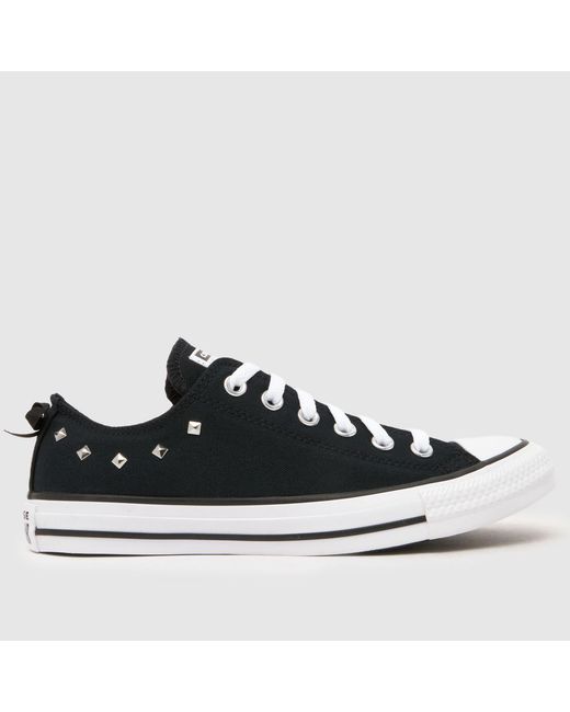 Converse Black All Star Ox Stud Trainers