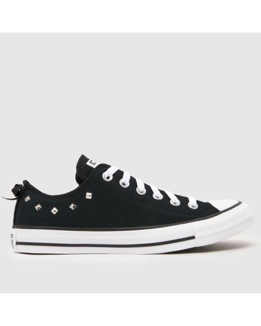 Converse Black All Star Ox Stud Trainers