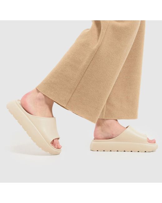 Schuh Natural Tatia Footbed Slider Sandals In