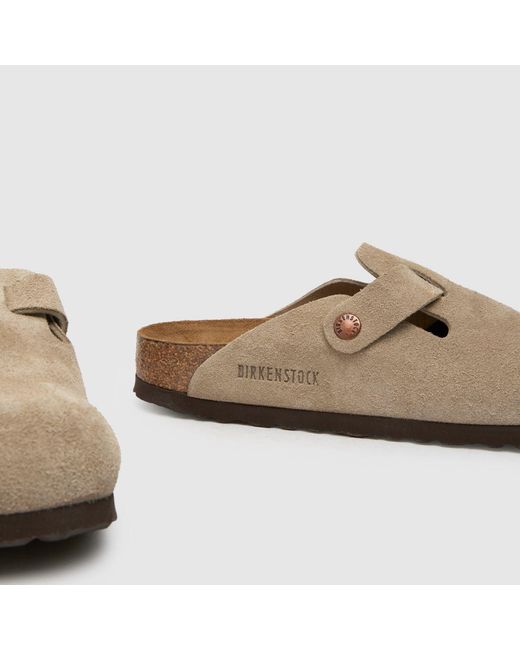 Birkenstock Brown Boston Soft Footbed Clog Sandals