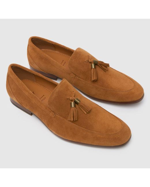 Schuh Brown Ren Suede Loafer Shoes In for men