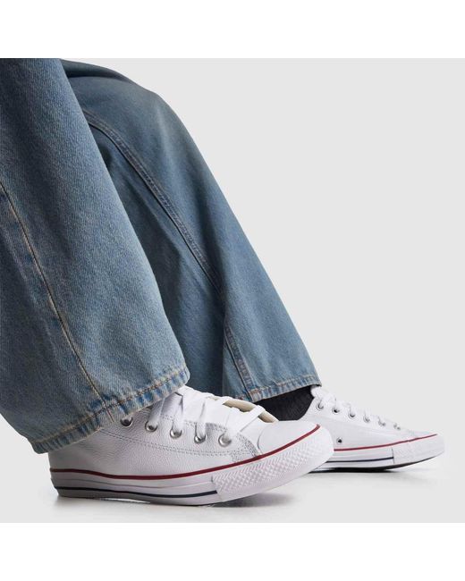 Converse White All Star Ox Trainers for men