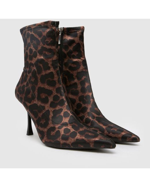 Schuh Brown Babette Point Heel Boots