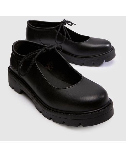 Kickers Black Kori Flats