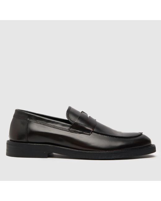 Schuh Black Ripley Penny Loafer Shoes In