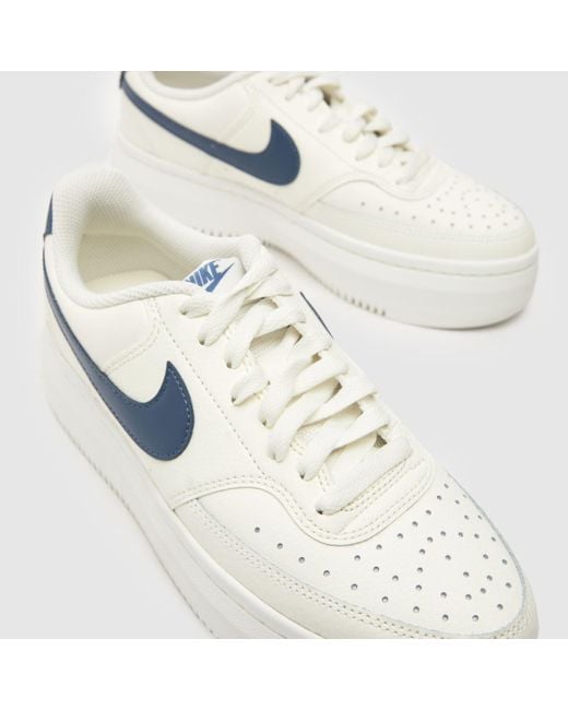 Nike White Court Vision Alta Trainers In