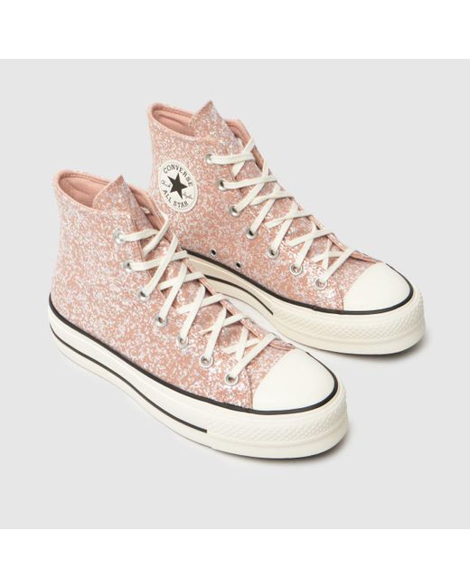 Converse Pink All Star Lift Trainers