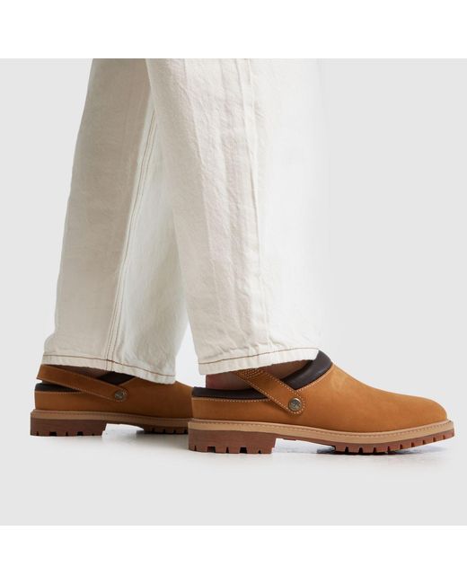 Timberland Brown Premium Clog Flats