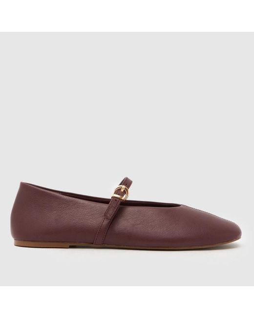 Schuh Brown London Leather Ballet Flats