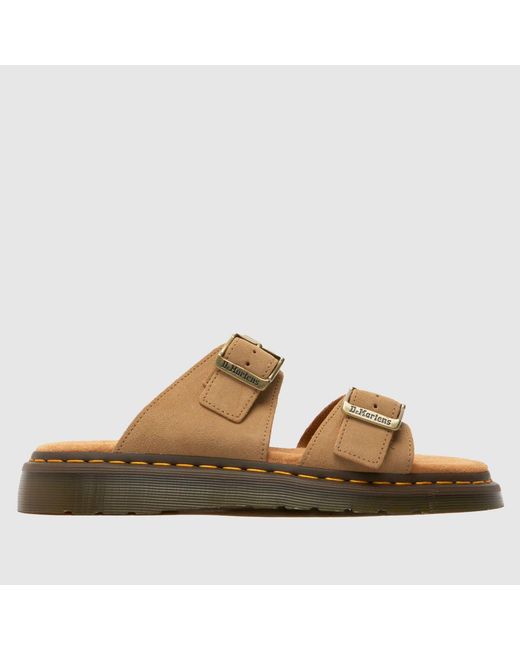 Dr. Martens Brown Josef Slide Sandals for men