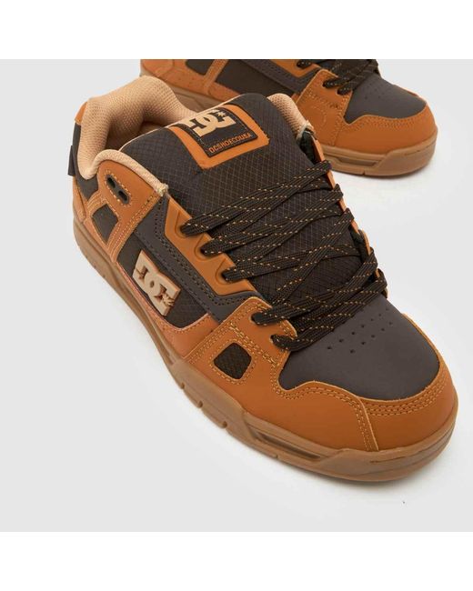 Dc Brown Stag Trainers for men
