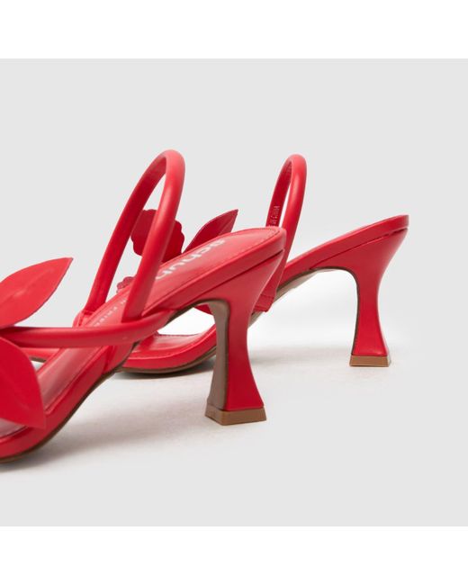 Schuh Red Siya Flower High Heels