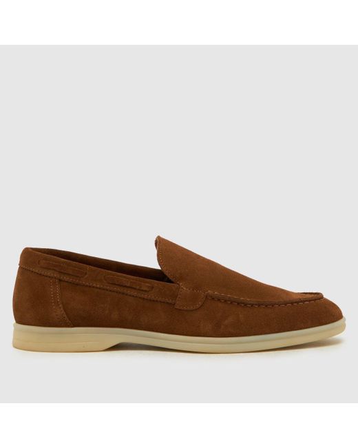 Schuh Brown Philip Suede Loafer Shoes for men