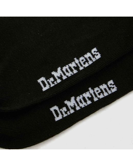 Dr. Martens Black Dr Martens Satin Frill Socks