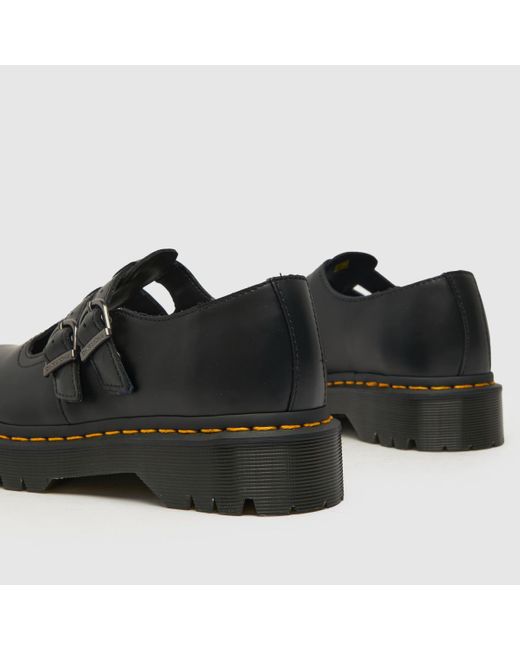 Dr. Martens Black 8065 Bex Mary Jane Flat Shoes In