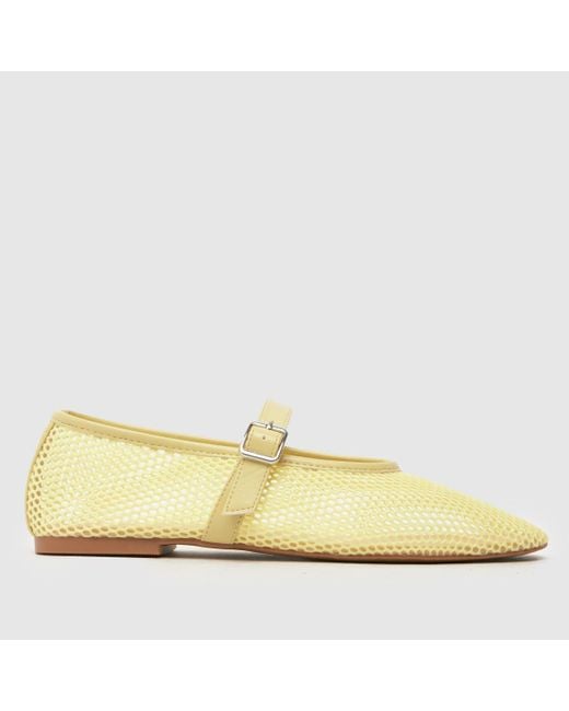 Schuh Yellow Larra Mary Jane Ballerina Flats