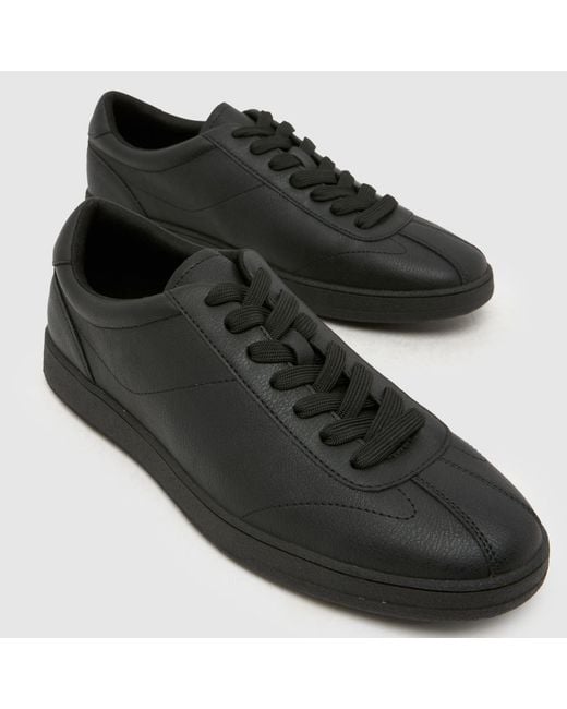 Schuh Black Welt Lace Up Trainers for men