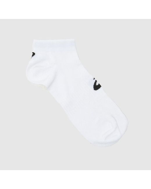 Asics White No Show Socks 3 Pack