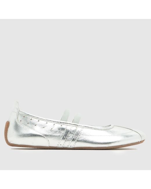 Schuh White Marlo Leather Sneakerina Trainers