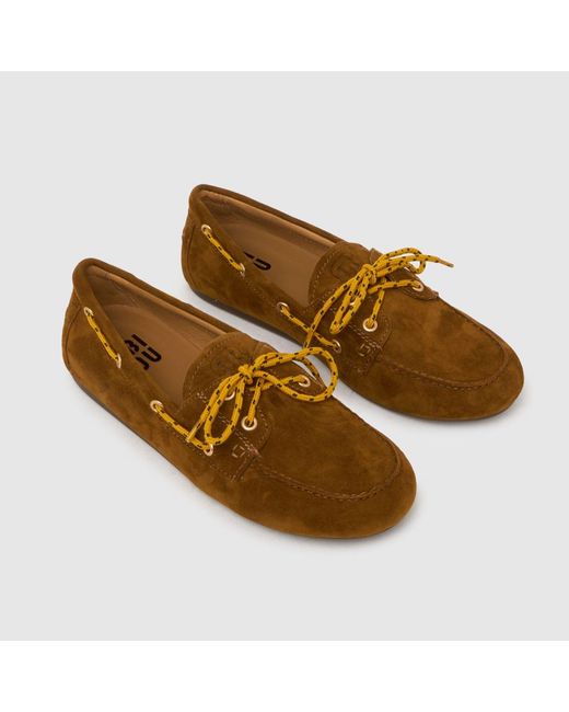 Bibi Lou Brown Tana Boat Flats