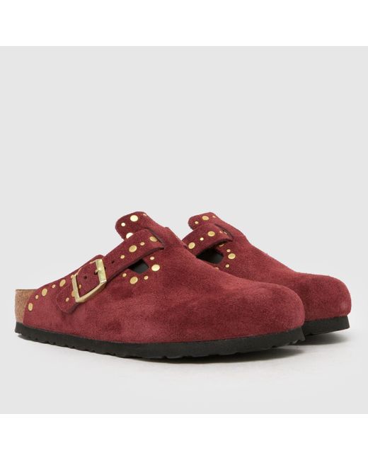 Boston Rivet Red Birkenstock Boston Rivet Sandals in Red | Lyst UK