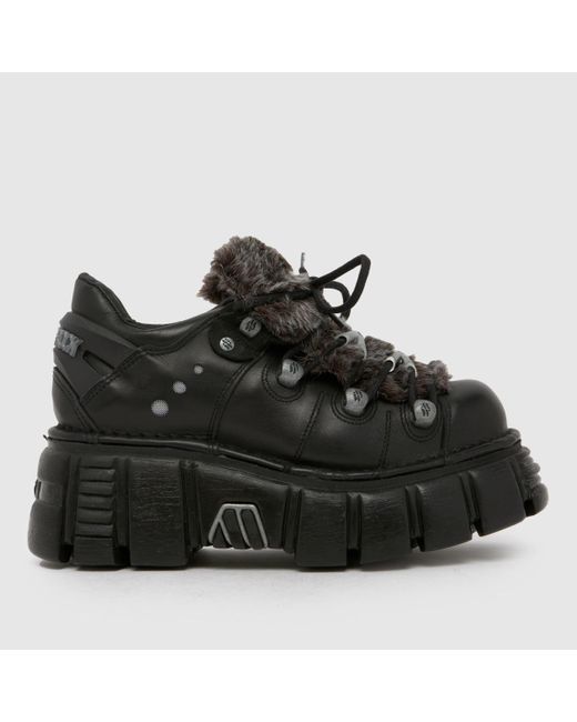 New Rock Black Classic Low Flats