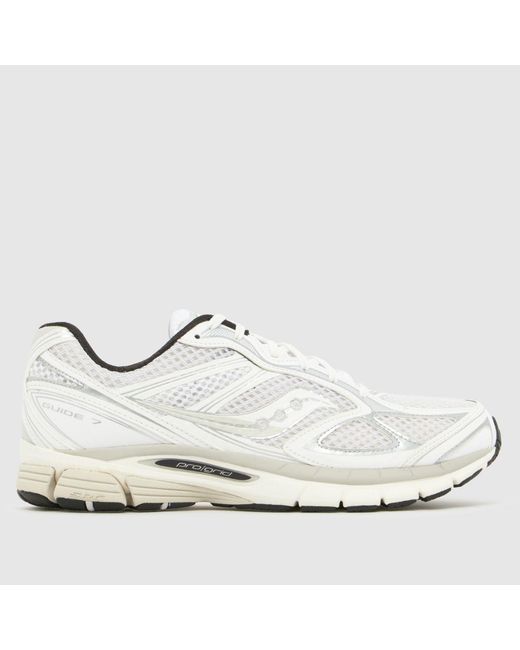 Saucony White Guide 7 Trainers for men