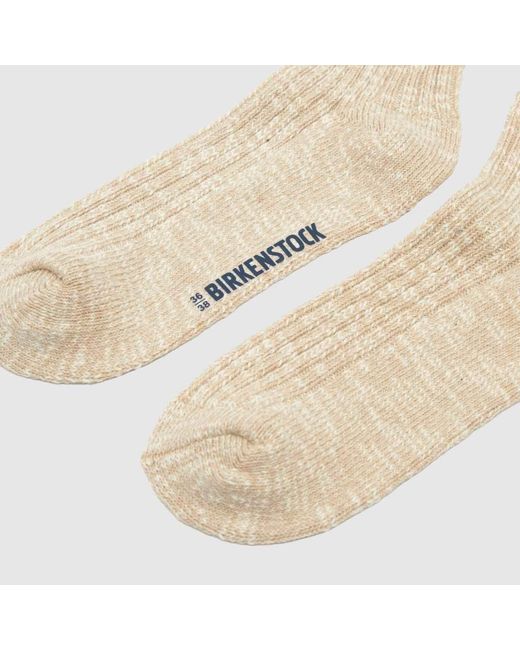 Birkenstock White Slub Socks 1 Pack