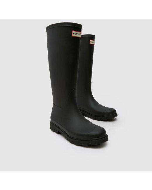 Hunter Black Downpour Tall Boots