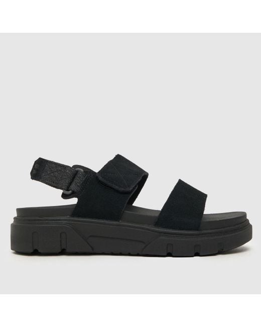 Timberland Black Greyfield Sandals In