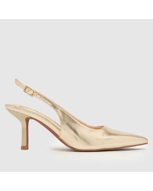Schuh Natural Selene Slingback Point Court High Heels